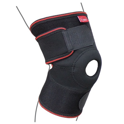 Купити бандаж на колінний суглоб роз'ємний, R6102,REMED (Україна), чорного кольору на сайті orto-med.com.ua