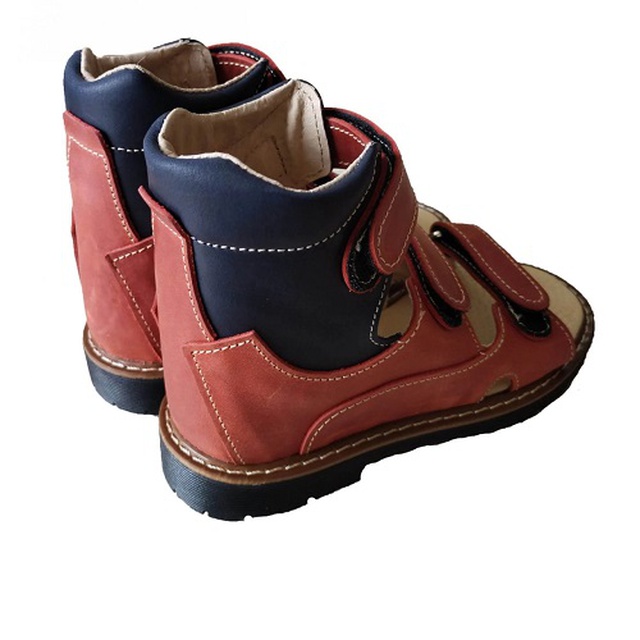 Ортопедические сандали с супинатором для детей FootCare FC-113 размер 21 красно-синие, купить на сайте Orto-med.com.ua