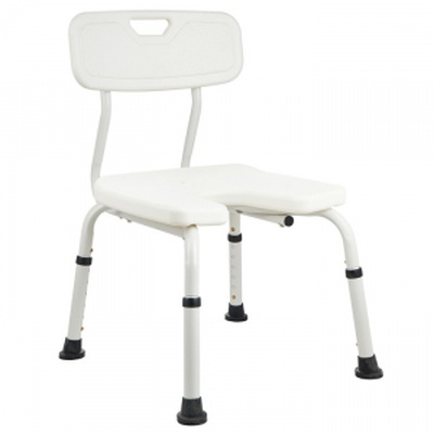 Купить стул со спинкой для ванны и душа с U-образным вырезом OSD-4527 белого цвета на сайте orto-med.com.ua.