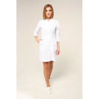 Купить халат медицинский женский "Вирджиния", Topline белого цвета на сайте orto-med.com.ua
