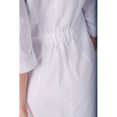 Купить медицинскую одежду женскую "Аризона" (Белая с красными кнопками), Topline на сайте orto-med.com.ua