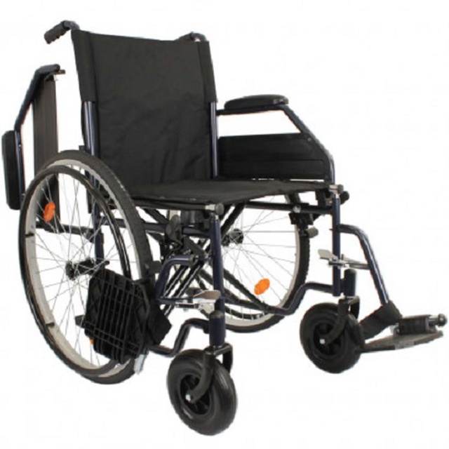 Усиленная складная коляска для инвалидов OSD-STD-** (черная), Китай приобрести на сайте Orto-med.com.ua