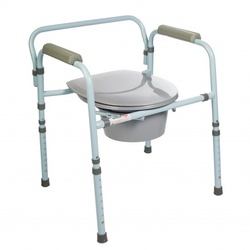Купить стул туалет для инвалидов бу, 10595, Doctor Life, голубого цвета в магазине Orto-med.com.ua