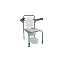 Купити стілець для туалету для літніх людей сталевий регульований з відкидними поручнями НТ-04-00 на сайті orto-med.com.ua