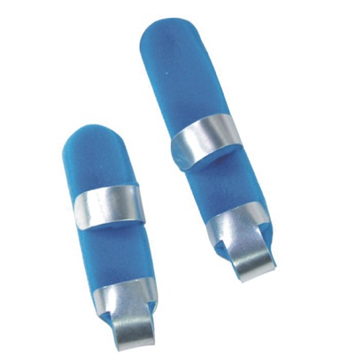 Купить ортез шина для пальцев руки, OO-153, ortop, (Тайвань), хромированного синего цвета на сайте orto-med.com.ua
