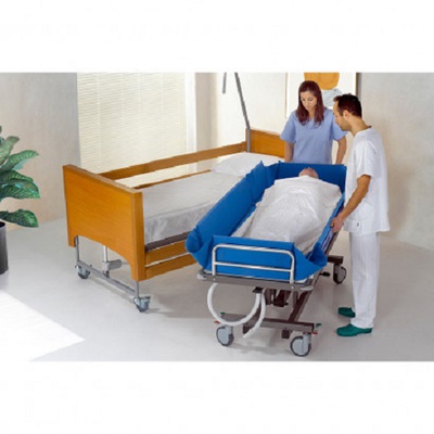 Каталка медична для миття лежачих хворих SHOWER-TROLLEY-FOR-PAEDIATRIC-USE OSD (синій), Італія купити на сайті Orto-med.com.ua