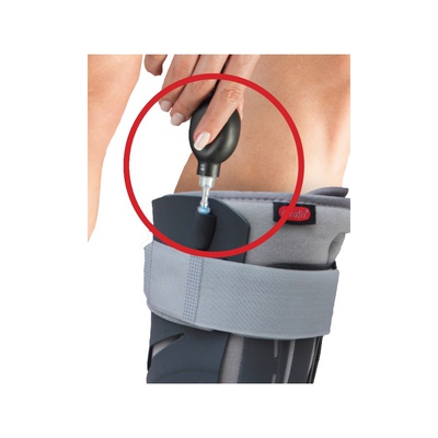 Купить пневматический ортопедический фиксатор на голеностопный сустав, Aurafix 452, (Турция), серого цвета на сайте orto-med.com.ua