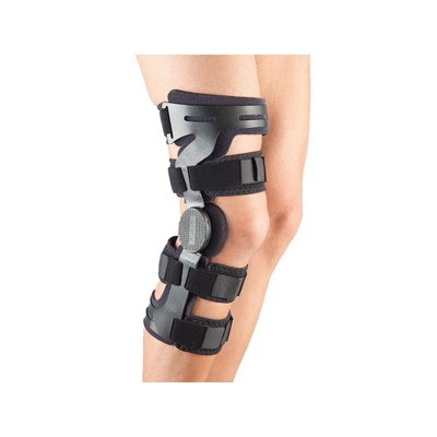 Купити ортез на коліно з шарнірами та можливістю регулювати кут згинання суглоба, Aurafix 171, (Туреччина) на сайті orto-med.com.ua
