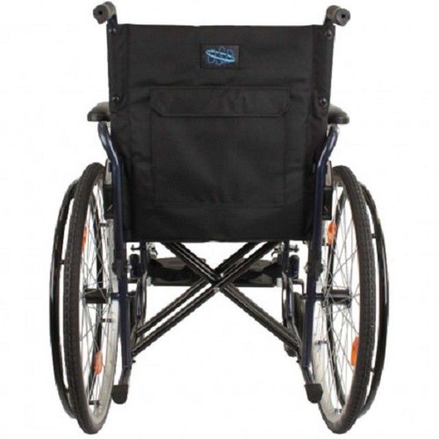 Приобрести усиленную складную коляску для инвалидов OSD-STD-** (черная), Китай на сайте Orto-med.com.ua
