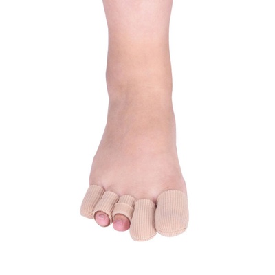 Замовити бежевий ортопедичний фіксатор на палець ноги гелевий з тканиною, Тип 1035 Toros-Group на сайті Orto-med.com.ua