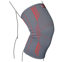 Купить бандаж на коленный сустав вязаный эластичный, R6101, REMED (Украина), серого цвета на сайте orto-med.com.ua