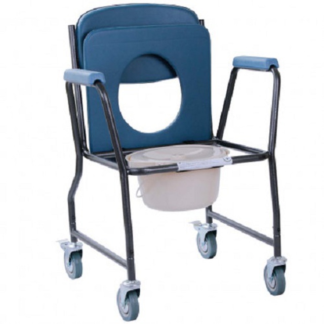 Розбірний стілець-туалет з м'яким сидінням OSD-MOD-WAVE2 (синій), Китай замовити на сайті Orto-med.com.ua