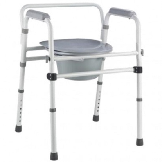 Складаний алюмінієвий стілець туалетний OSD-2110QA, Китай (сірий)Orto-med.com.ua купити на сайті Orto-med.com.ua