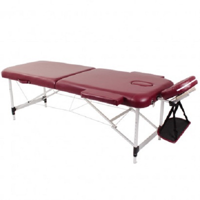 Алюмінієвий складаний стіл для масажу (2 секції) SMT-AT025 OSD (червоний), Китай обрати на сайті Orto-med.com.ua