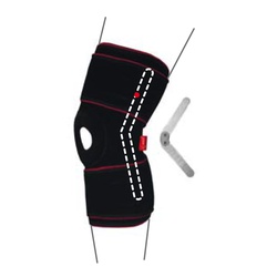 Купить бандаж на коленный сустав с полицентрическая шарнирами, R6302, REMED (Украина), черного цвета на сайте orto-med.com.ua