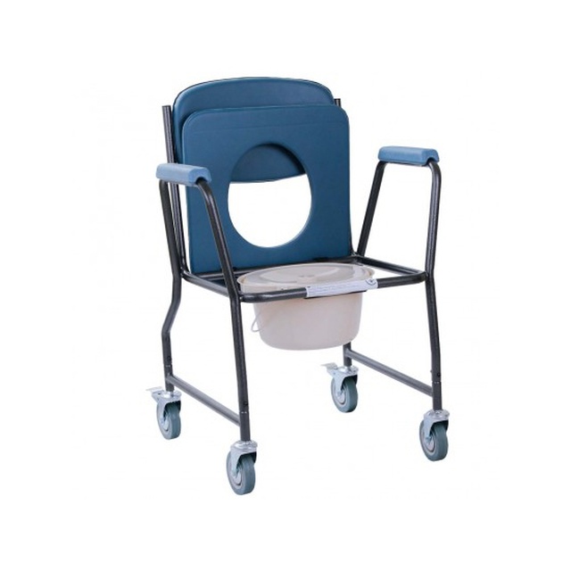 Купить стул туалет для больных на колесах с мягким сиденьем, MOD-WAVE, OSD на сайте Orto-med.com.ua