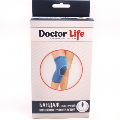 Бандаж на колено при варикозе А7-052 TM Doctor Life, купить коленный бандаж на сайте Orto-med.com.ua
