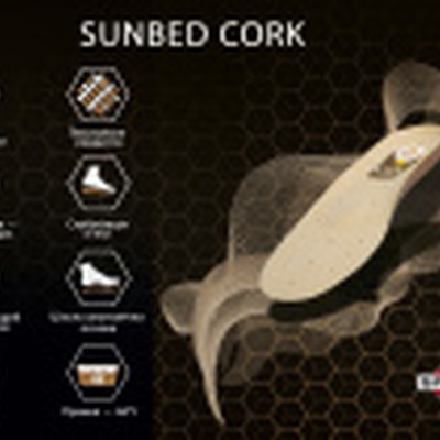 Купить Sunbed Cork арт. 550- ортопедическая пробковая стелька, Spannrit, (Германия), бежевого цвета, с прочным каркасом на сайте orto-med.com.ua