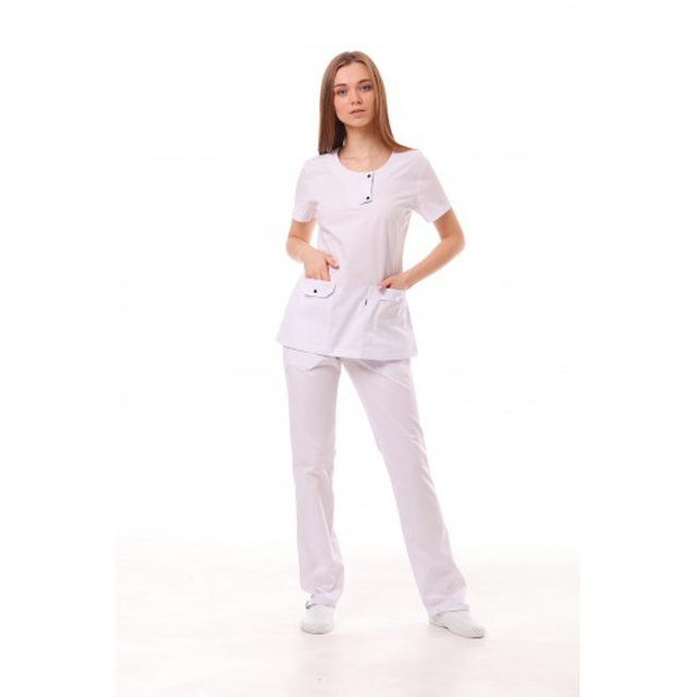 Купити костюм медичний жіночий "Флорида" (білого кольору), Topline (Україна) на сайті orto-med.com.ua