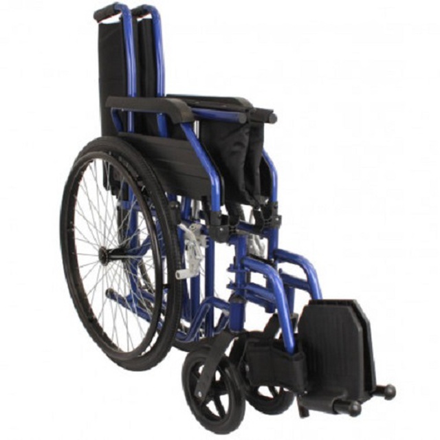 Купить стандартную складную коляску для инвалидов OSD-M2-** (черная), Китай на сайте Orto-med.com.ua