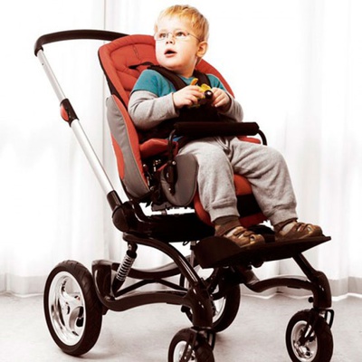 Купить коляску детскую инвалидную красного цвета Stingray, R82, Дания на сайте Orto-med.com.ua