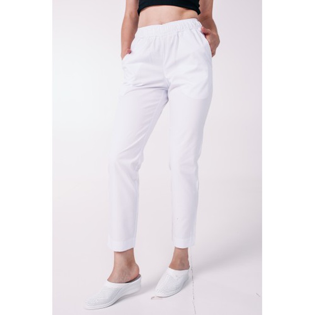 Купить белые брюки медицинские женские, Topline (Украина) на сайте orto-med.com.ua