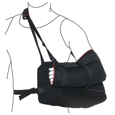 Купить бандаж для плечевого сустава и руки с отводящей подушкой, R9202, REMED (Украина), черного цвета на сайте orto-med.com.ua