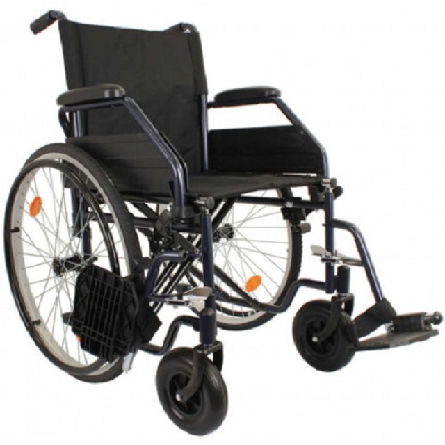 Посилений складаний візок для інвалідів OSD-STD-** (чорний), Китай замовити на сайті Orto-med.com.ua