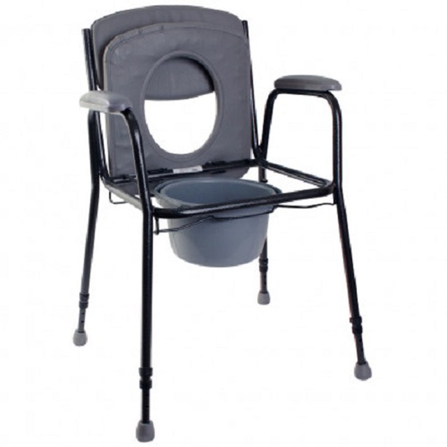 Туалетный стул с мягким сиденьем OSD-7400, Китай (серый) купить на сайте Orto-med.com.ua