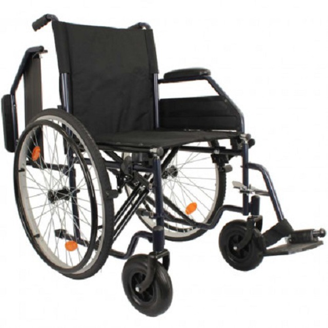 Выбрать усиленную складную коляску для инвалидов OSD-STD-** (черная), Китай на сайте Orto-med.com.ua