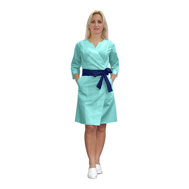 Купить халат медицинский женский "Верона" белого цвета, Topline (Украина) на сайте orto-med.com.ua