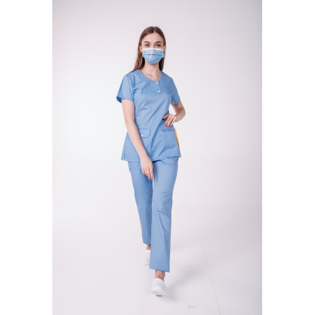 Купити костюм медичний жіночий "Флорида" (небесний колір), Topline (Україна) на сайті orto-med.com.ua