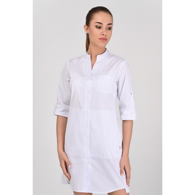 Купить халат медицинский женский "Невада" белого цвета, Topline (Украина) на сайте orto-med.com.ua