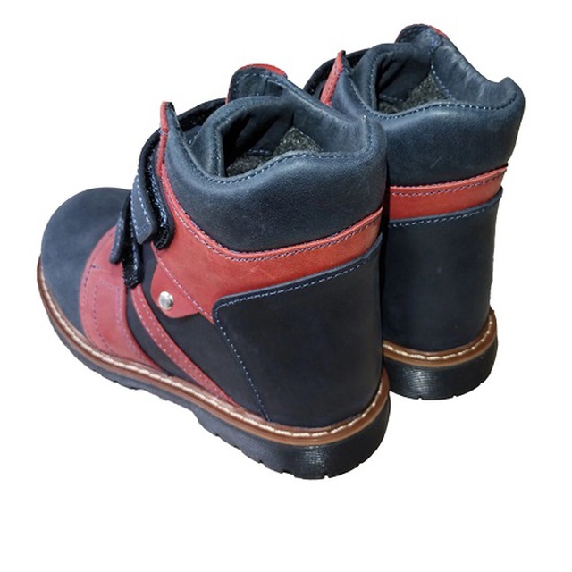 Зимові ортопедичні черевики FootCare FC-116 розмір 21 синьо-червоні, Україна купити на сайті Orto-med.com.ua