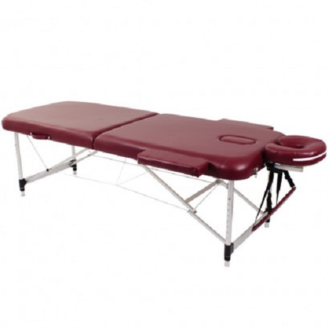 Алюминиевый складной стол для массажа (2 секции) SMT-AT025 OSD (красный), Китай купить на сайте Orto-med.com.ua