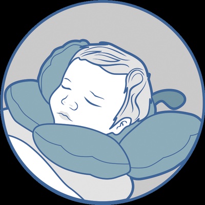 Купити ортопедичну подушку для немовлят з бавовни в Orto-med.com.ua
