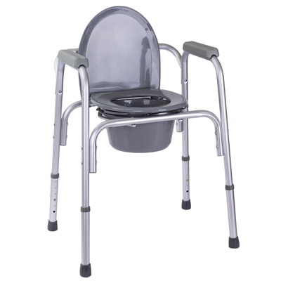 Купити стілець для туалету для літніх людей стандартний алюмінієвий (3в1) OSD-YU-2109А на сайті orto-med.com.ua