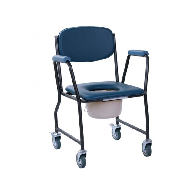Купити туалетний стілець на колесах з м'яким сидінням, MOD-WAVE, OSD (Італія) на сайті orto-med.com.ua