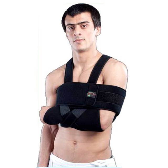 Купити пристрій ортопедичний для плечового пояса РП-6К-М1, Реабілітімед (Україна), чорного кольору, двох розмірів на сайті orto-med.com.ua