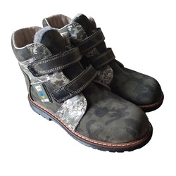 Купити ортопедичні черевики зимові дитячі FootCare FC-116 розмір 25 камуфляж, Україна на сайті Orto-med.com.ua