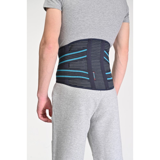 Купить ортопедический пояс для поясницы полужесткий Л-4М-2В графитовый COMFORT на сайте Orto-med.com.ua