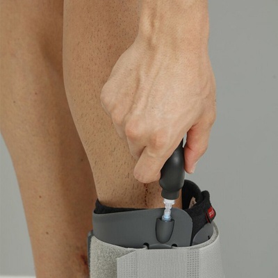 Купить голеностопный ортез, Aurafix 453, (Турция), серо-черного цвета ортез на стопу цена на сайте orto-med.com.ua