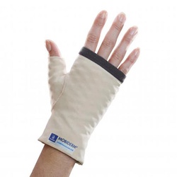 Купити рукавичка компресійна при лімфедемі Thuasne MOBIDERM із відкритими пальцями, Франція (біла) на сайті Orto-med.com.ua