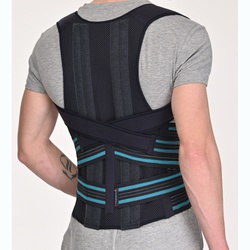 Придбати посилений коректор постави, реклінатор грудного відділу хребта графітового кольору ОТ-1В-У COMFORT на сайті Orto-med.com.ua