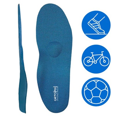 Спортивные стельки Ortofix (Ортофикс) 8109 Sport New ортопедические синего цвета приобрести на сайте Orto-med.com.ua