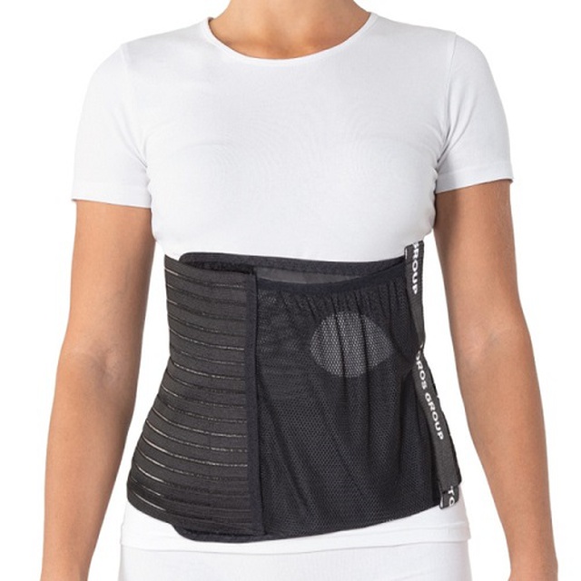 Післяопераційний бандаж з отвором для стоми та кишенею висота 24 см, Тип 156, Торос-Груп (Toros-Group), Україна (сірий, чорний) замовити на сайті Orto-med.com.ua