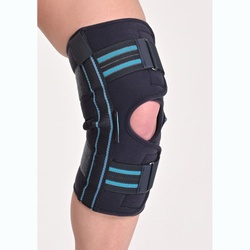 Замовити ортез із металевими шарнірами для сильної фіксації К-1 COMFORT графітовий купити на сайті|Orto-med.com.ua