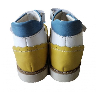 Сандали ортопедические для девочки Ortop 500UKR желто-голубые, размер 25, Украина выбрать на сайте Orto-med.com.ua