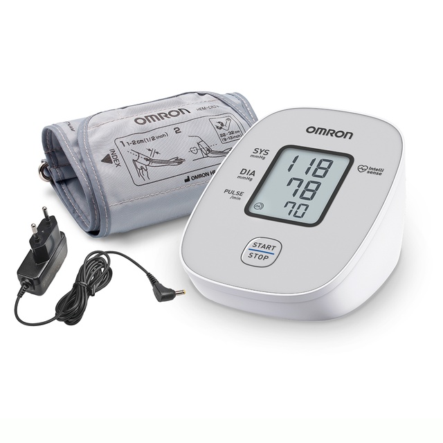 Купити автоматичний тонометр на плече Omron M2 Plus + адаптер на сайті orto-med.com.ua
