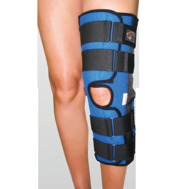 Заказать ортопедический наколенник с металлическими шарнирами для сильной фиксации К-1В графитовый COMFORT на сайте Orto-med.com.ua